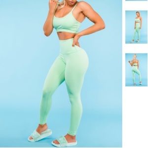 Saski green leggings
